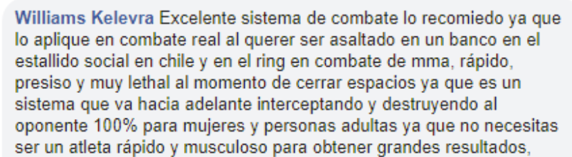 textimonio de maestro de artes marciales en chile